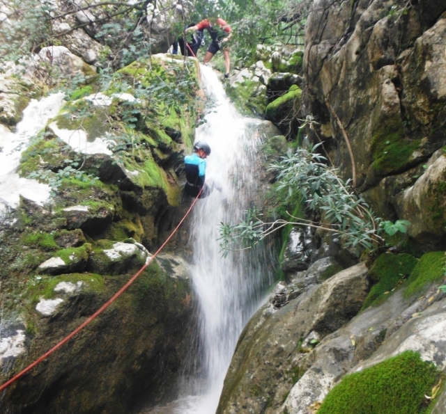 Rapel de la cascada